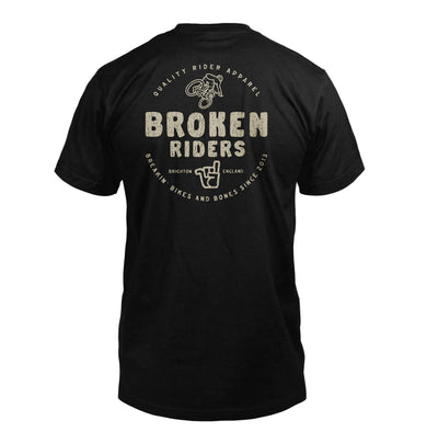 Broken Riders Bikes And Bones tee back
