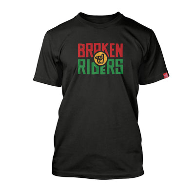 Broken Riders Irie logo black organic cotton t-shirt